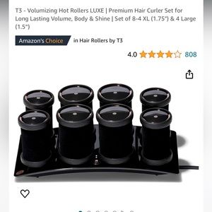T3 - Volumizing Hot Rollers LUXE | Premium Hair Curler Set